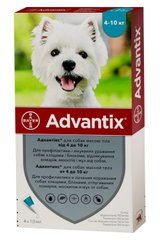 Адвантікс - засіб від бліх та кліщів для собак  4 -10 кг (1 піпетка)
