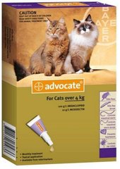 Advocate Bayer краплі для кішок від 4 кг до 8 кг (1 піпетка )