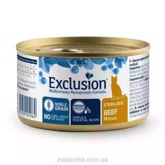 Exclusion Sterilized Beef консерви для стерилізованих котів з яловичиною 85 г