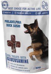 Функціональні смаколики для собак – Philadelphia Duck Sushi для суглобів, 85 гр.