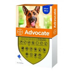 Advocate краплі для собак вагою від 25 кг,1 піпетка( Bayer)