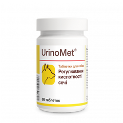 Dolfos (Долфос) UrinoMet - УріноМет регулятор кислотності для сечовивідної системи собак та котів 60 табл