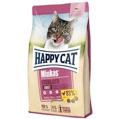 Сухий корм для кастрованих котів та стерилізованих кішок Happy Cat (Хеппі Кет) Minkas Sterilised Geflugel - з птицею, 10 кг