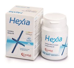 Candioli (Кандіолі) HEXIA contains Hemp oil 40 таб - Знеболююча добавка Гексія  для собак і котів