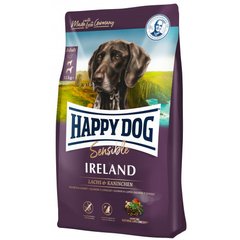 Happy Dog (Хеппі Дог) Sensible Irеland - Сухий корм для дорослих собак для нормалізації линьки та собак, що мають проблеми зі шкірою, з кроликом та лососем, 12,5 кг