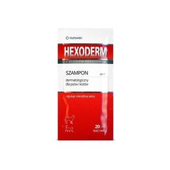 Eurowet HEXODERM - ГЕКСОДЕРМ шампунь с хлоргексидином - лечебная косметика для собак и кошек - 20 мл