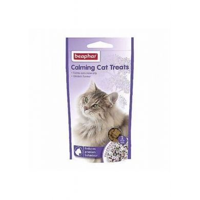 Мясные подушечки Beaphar No Stress Cat Treats для снятия стресса у кошек, 35 г